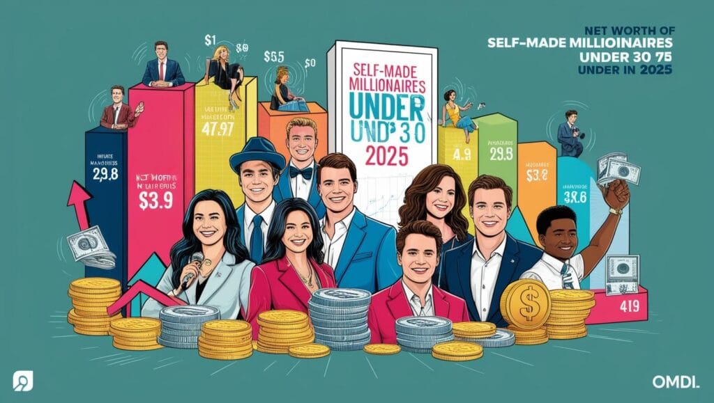 Net Worth of Self-Made Millionaires Under 30 in 2025