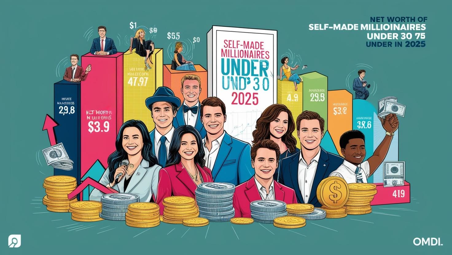 Net Worth of Self-Made Millionaires Under 30 in 2025